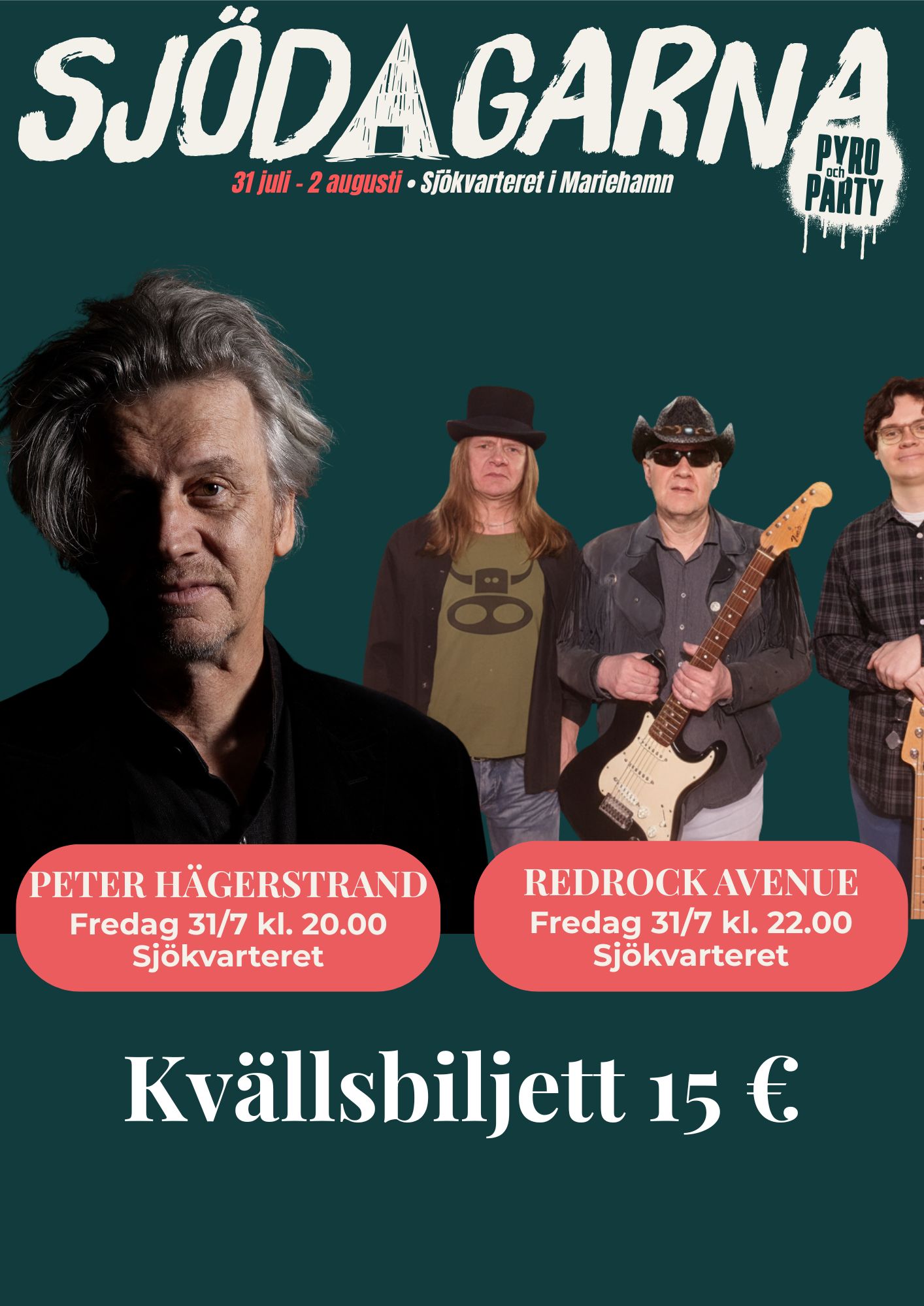 Sjödagarna 31/7: Peter Hägerstrand + Redrock Avenue