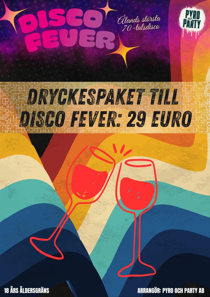 Dryckespaket till supén – Disco Fever 27 nov